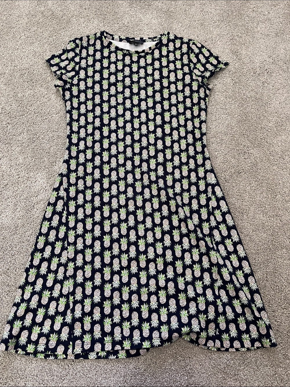 The Limited Pineapple Print Shift Dress S